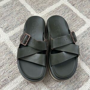 Chaco women’s olive green Slide Sandals
